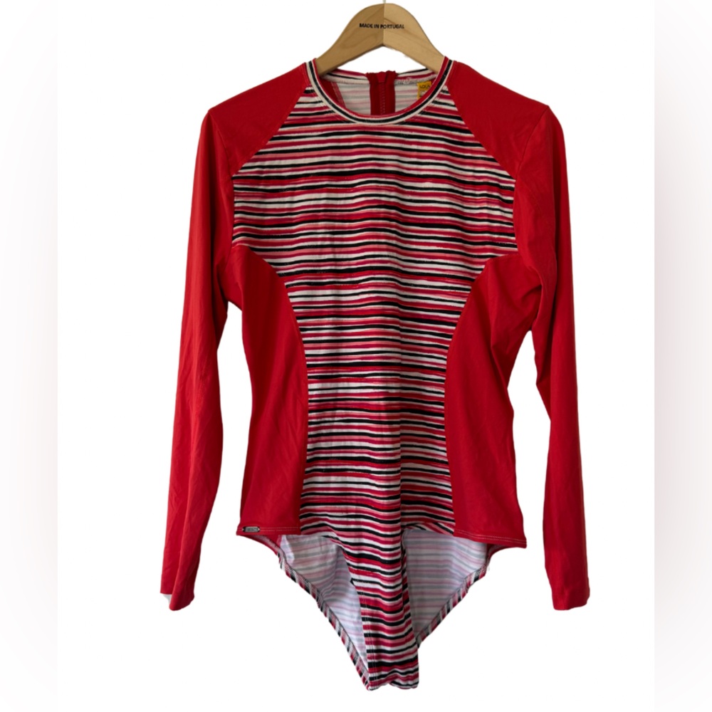 Lole Long Sleeve Bathing Suit Zip Back